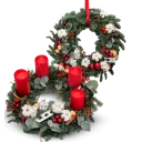 Christmas set of wreaths
